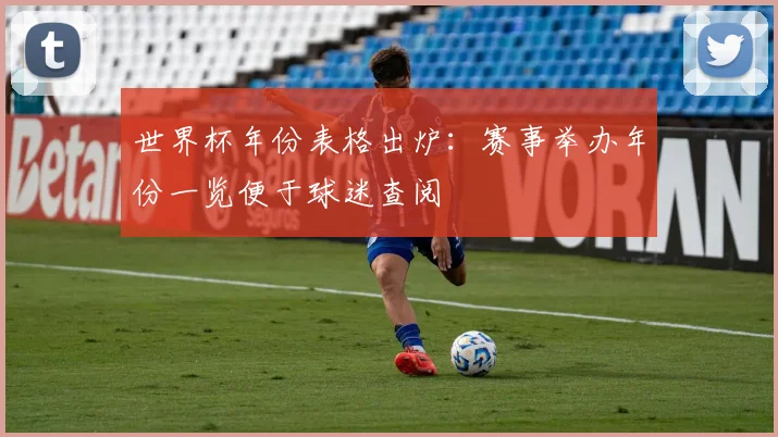 世界杯年份表格出炉:赛事举办年份一览便于球迷查阅